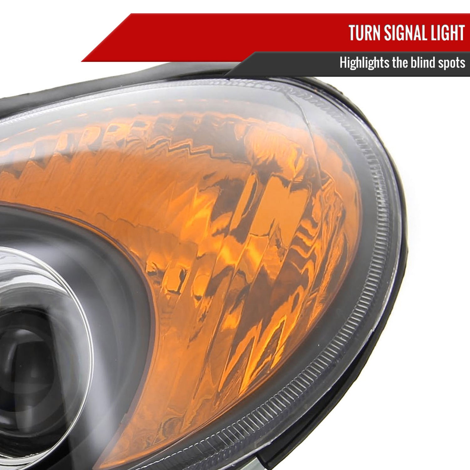 2002-2005 Hyundai Sonata Projector Headlights Matte Black Housing/Clear Lens