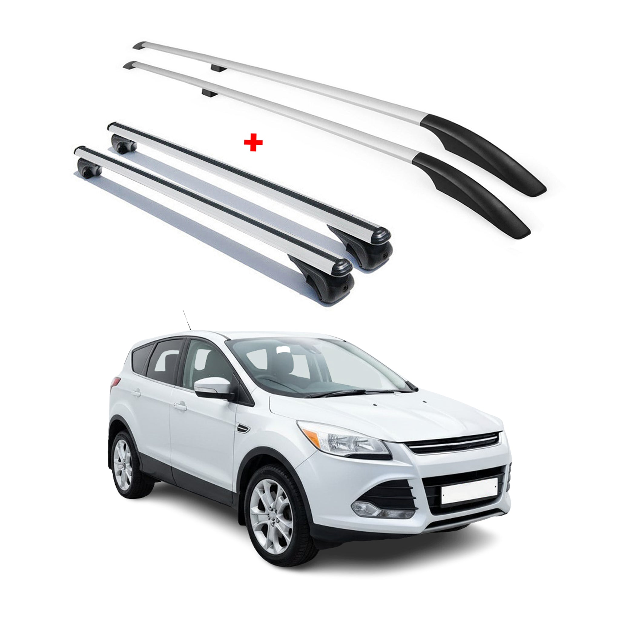 2013-2019 Ford Escape Roof Racks & Roof Rack Rails Silver