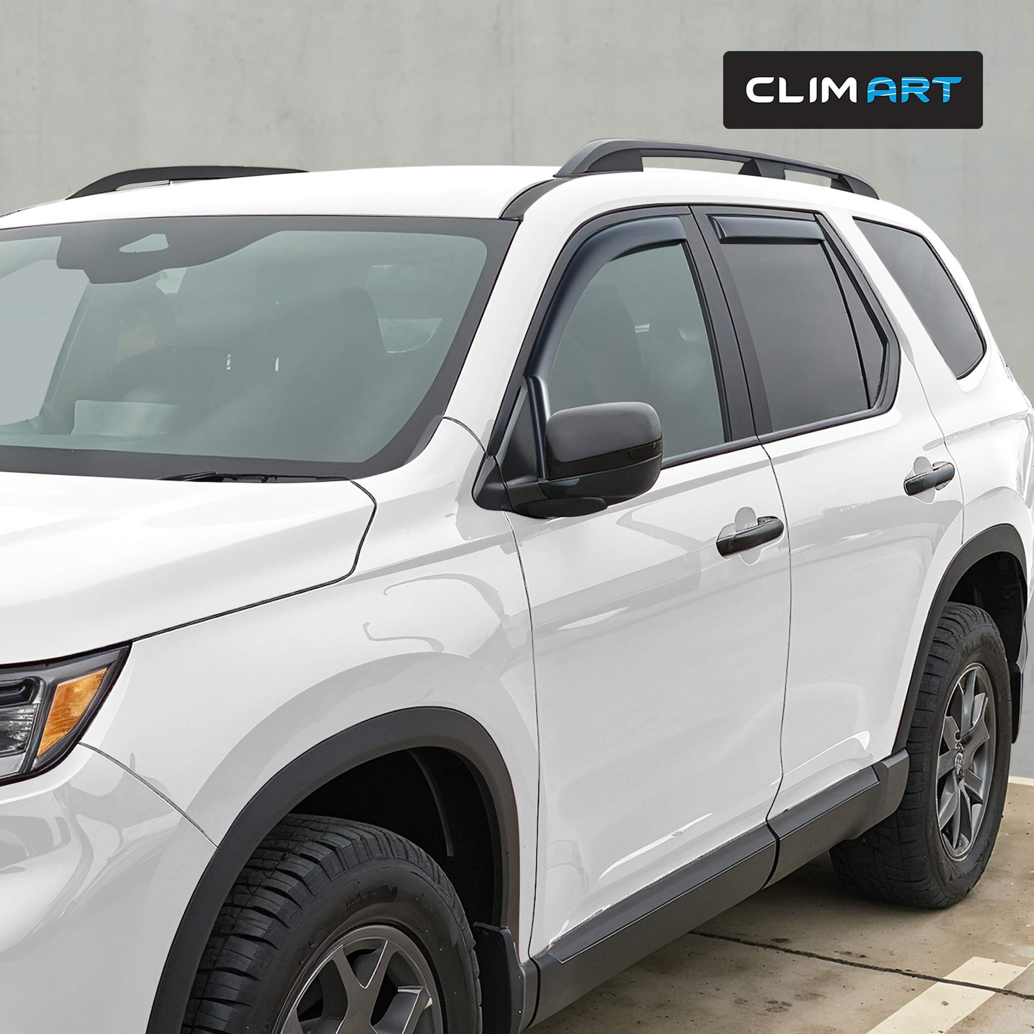 Clim Art Wind Deflectors for Honda Pilot 2023-2026 In-channel Dark Smoke 4Pcs