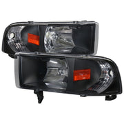 1994-2001 Dodge RAM 1500/ 1994-2002 RAM 2500 3500 Factory Headlights Matt Black