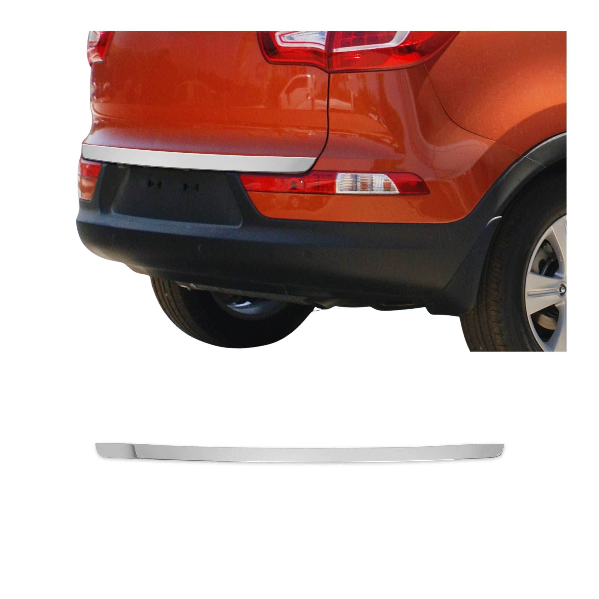 2011-2016 Kia Sportage Rear Trunk Lid Molding Trim Stainless Steel Silver 1Pc