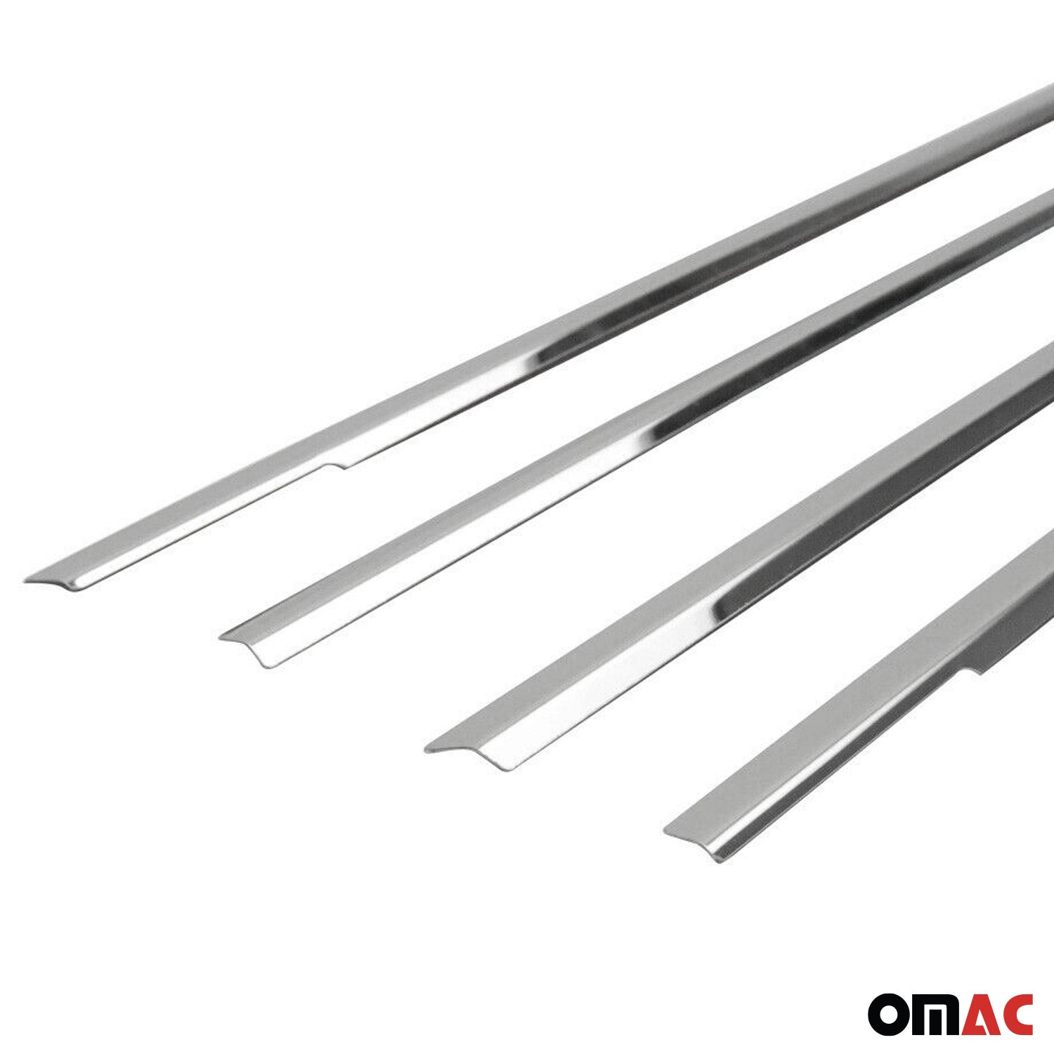 2000-2004 Ford Focus Window Molding Trim Streamer Stainless Steel Silver 4x