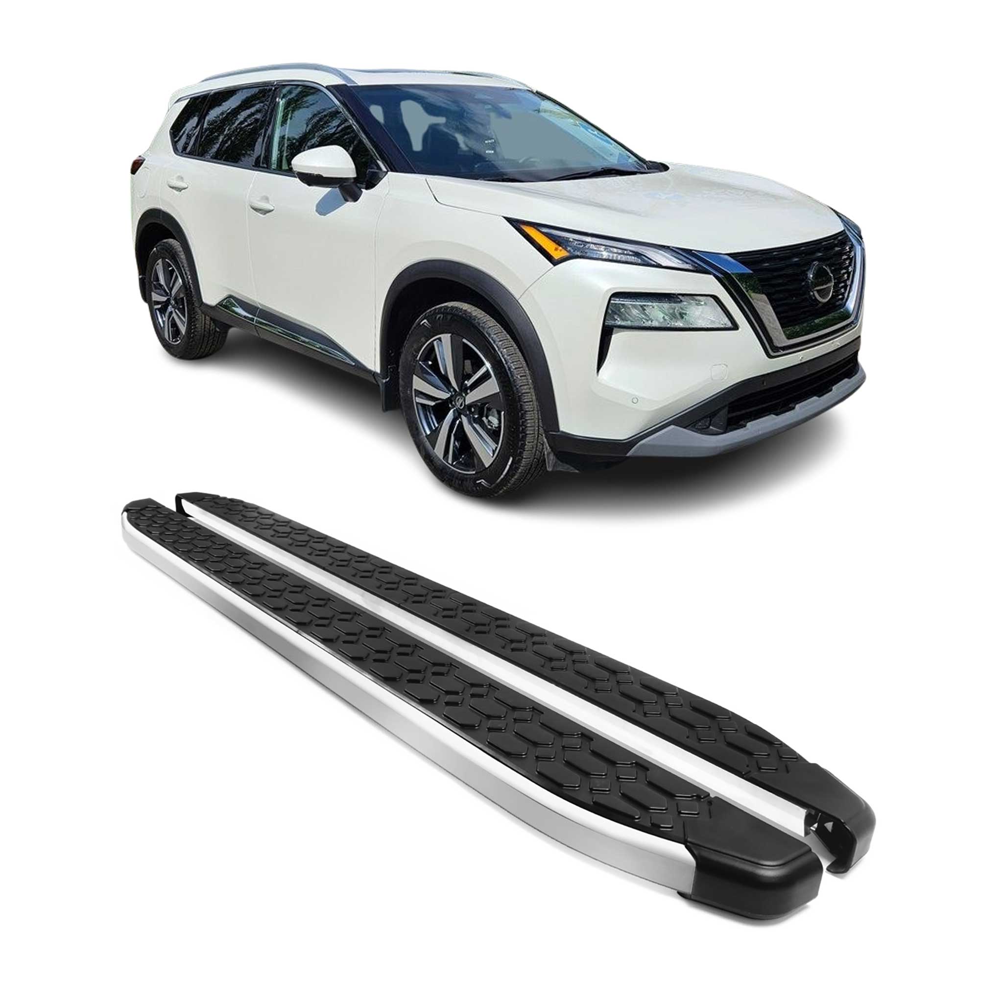 2021-2026 Nissan Rogue Nerf Bar Side Step Running Boards Alu 2x