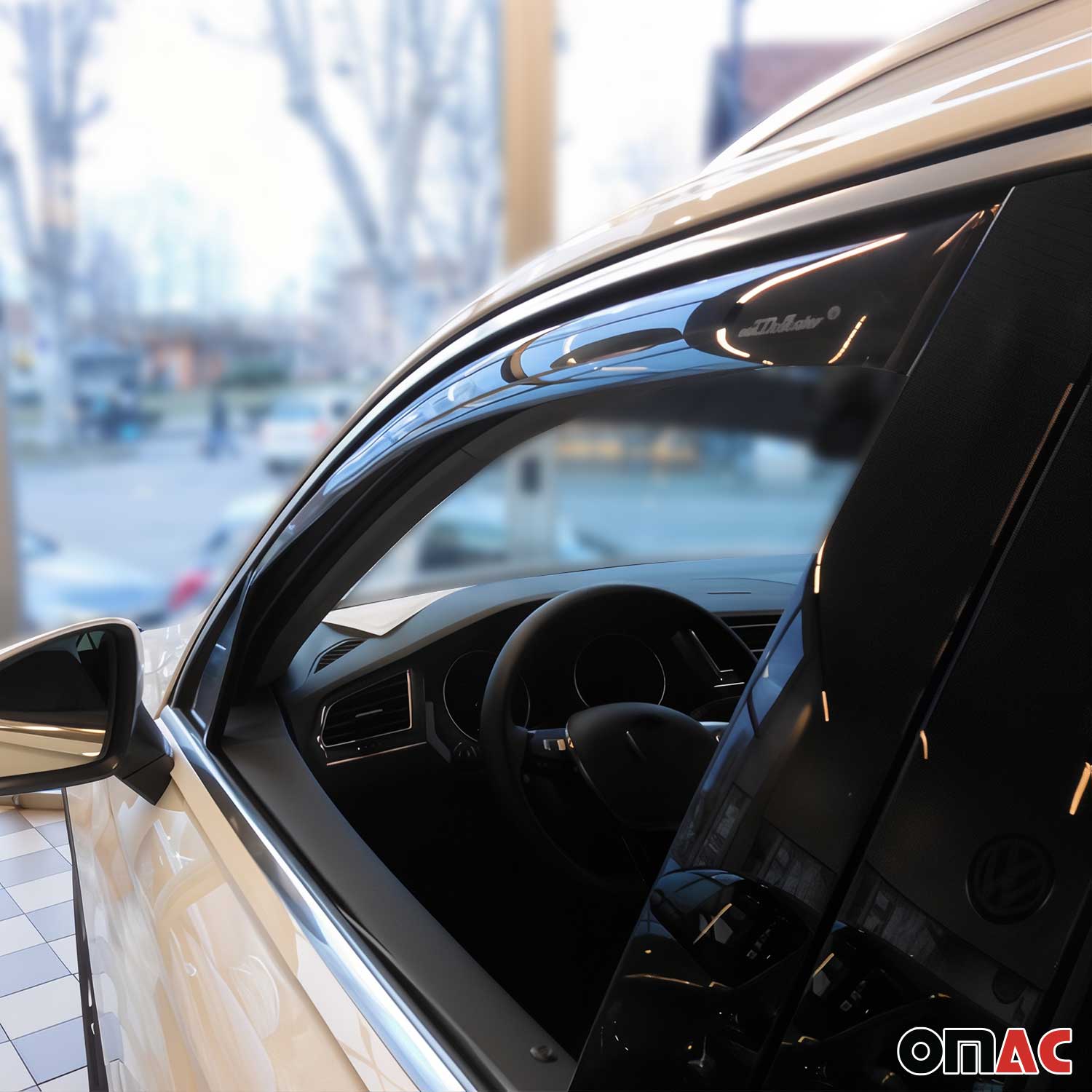 2018-2024 VW Tiguan Window Visor Vent Rain Deflector 2Pcs Smoke