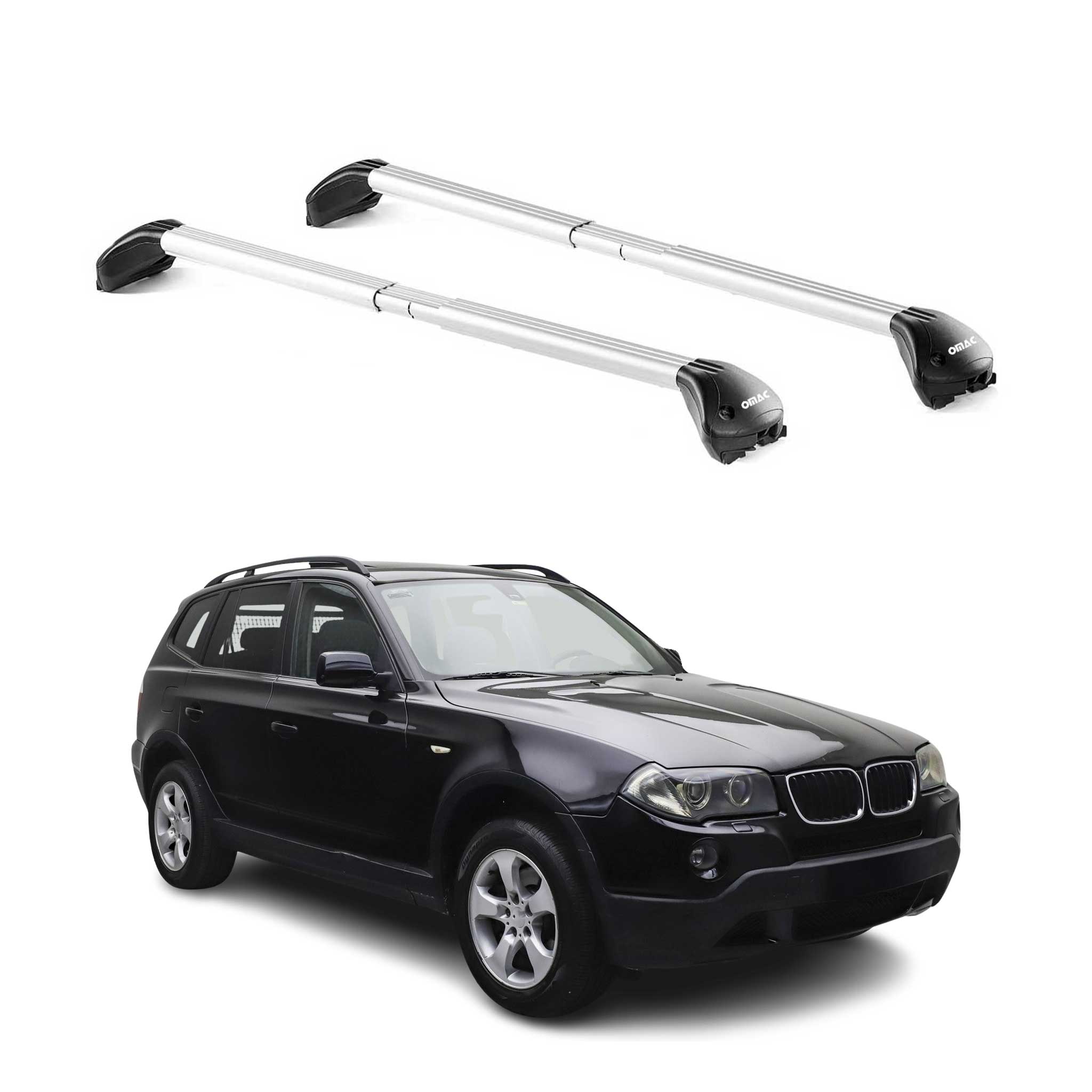 2004-2010 BMW X3 E83 Roof Rack Cross Bars Silver
