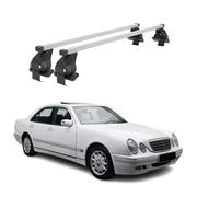 1996-2002 Mercedes E Class Sedan Roof Rack Cross Bars Silver