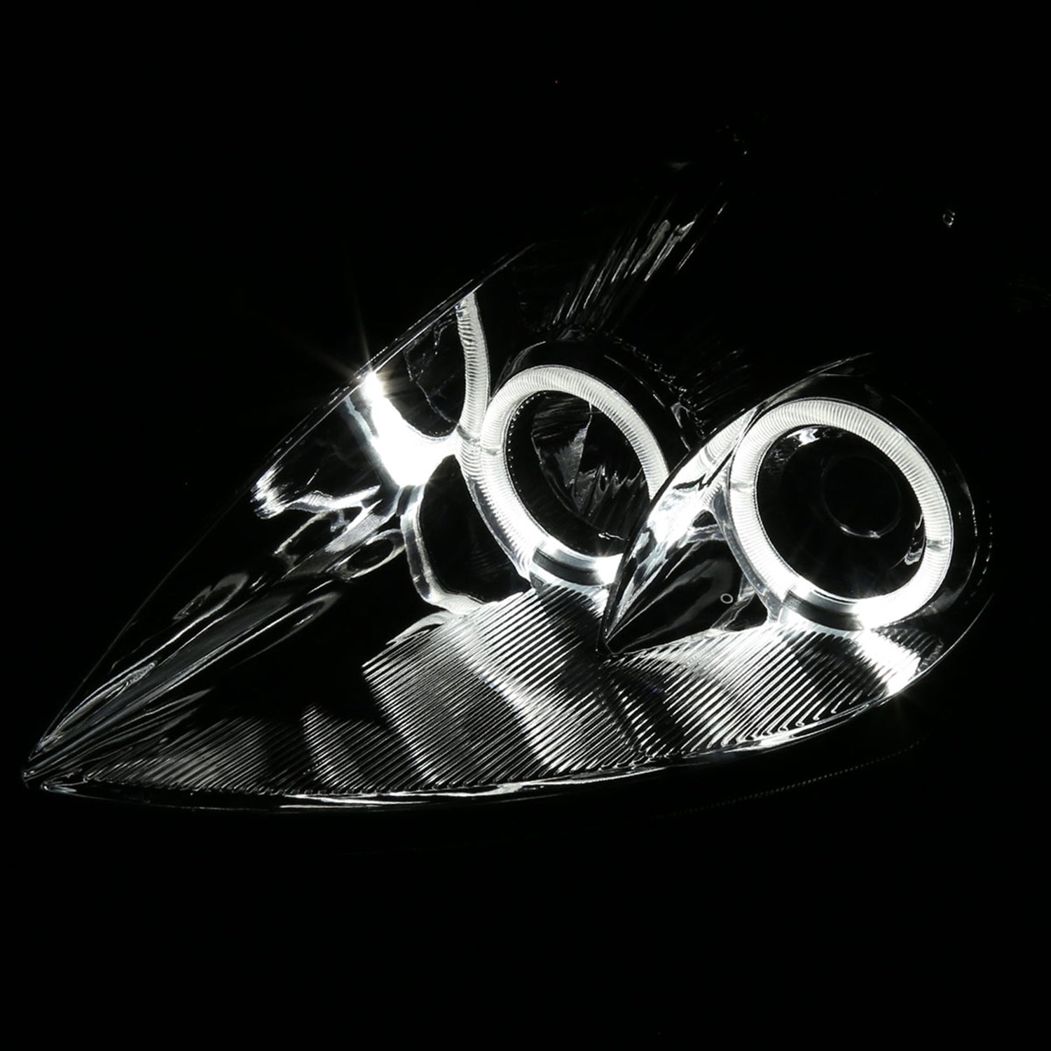 2000-2005 Mitsubishi Eclipse Dual Halo Projector Headlights Chrome/Smoke Lens