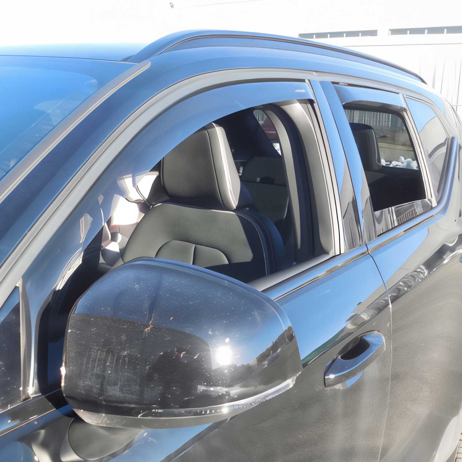 2019-2026 Volvo XC40 Window Visor Vent Rain Deflector 4Pcs Smoke