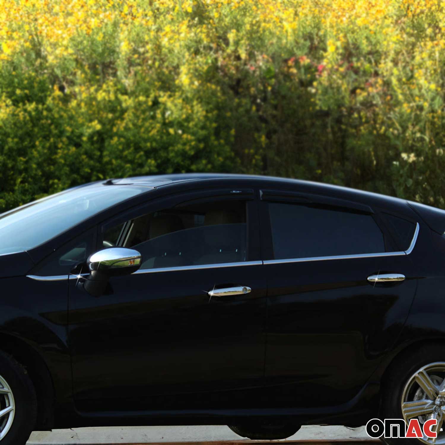 2011-2019 Ford Fiesta Window Molding Trim Streamer Stainless Steel Silver 8 Pcs