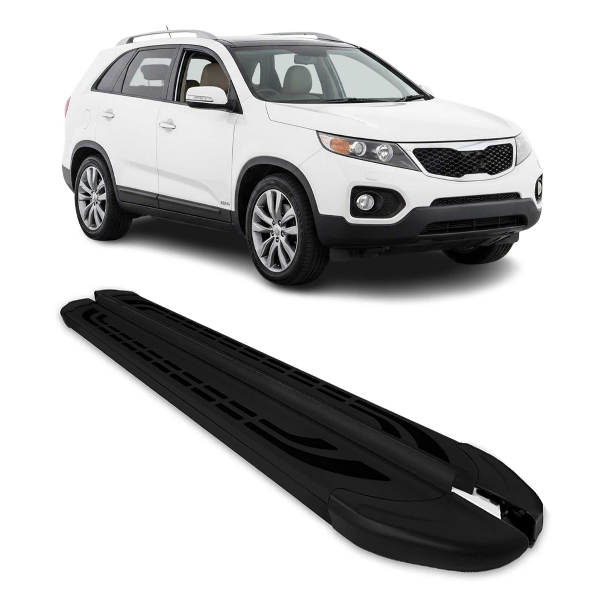2011-2013 Kia Sorento Running Boards Side Steps Black