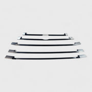 2017-2019 Toyota Highlander Grille Overlay Gloss Black 6Pcs ABS Plastic