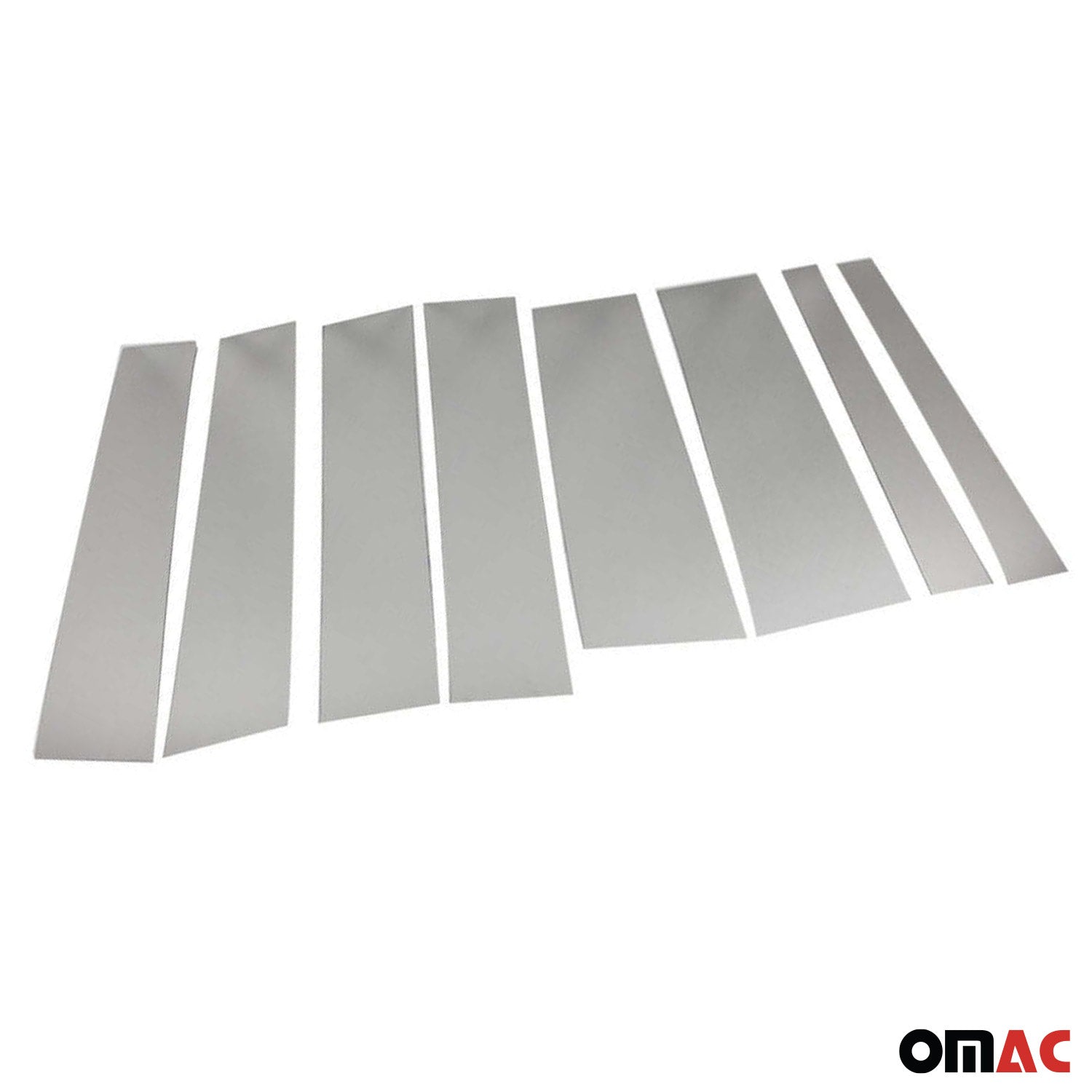 2015-2022 RAM ProMaster City Window B Pillar Posts Door Trim Stainless Steel Silver 8x