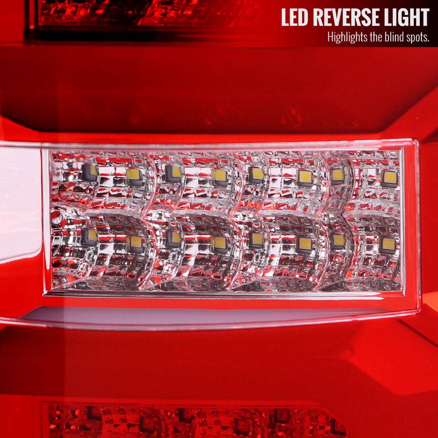 2007-2013 Chevy Silverado 1500 2500HD/3500HD LED Tail Lights Bar Chrome/Red