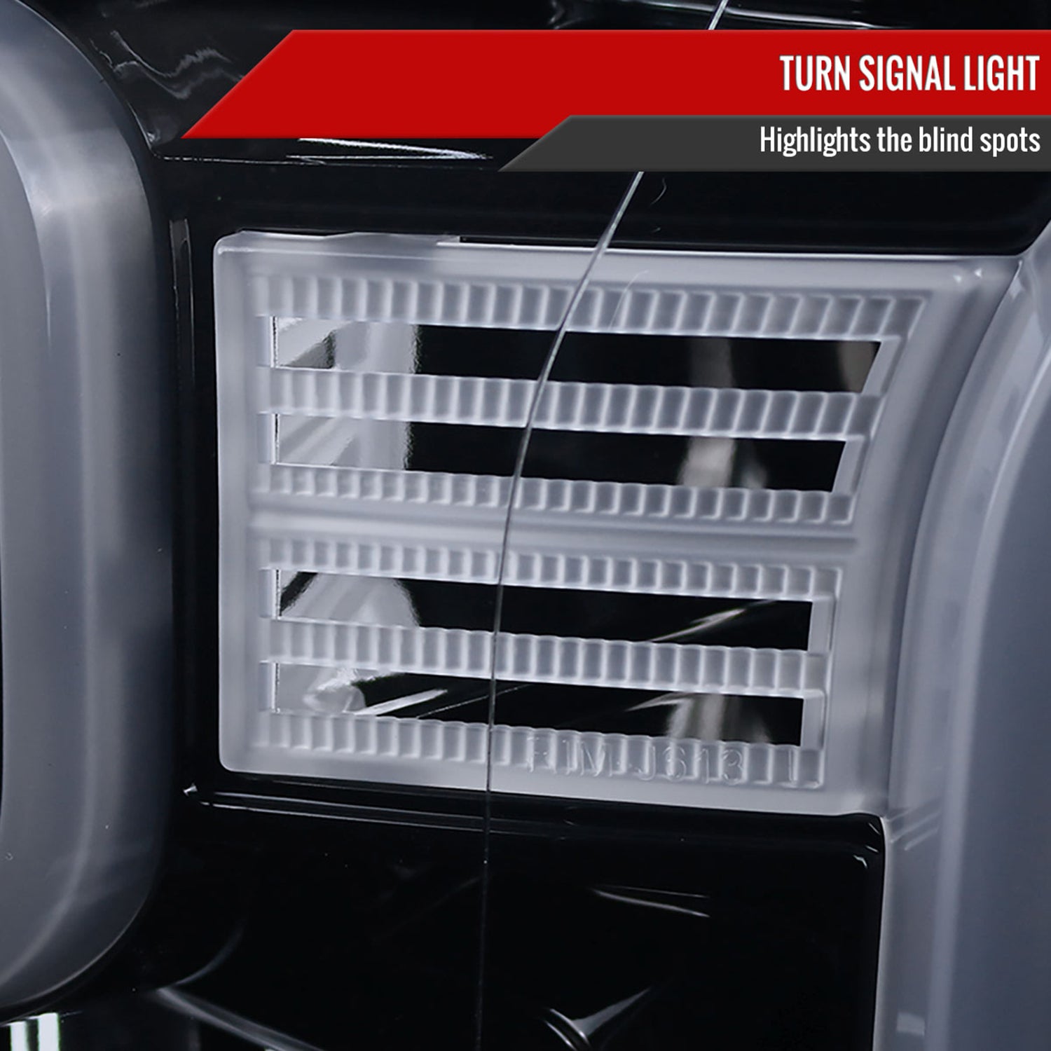 2015-2017 Ford F-150 LED Bar Outline Projector Headlights Glossy Black/Smoke