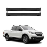 2017-2025 Honda Ridgeline Roof Rack Cross Bars Luggage Carrier Alu Black 2Pcs