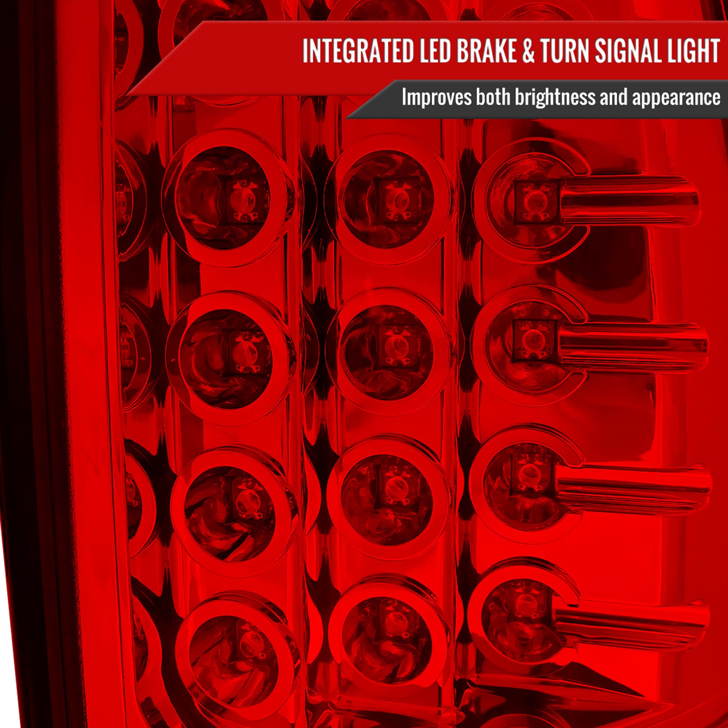 2000-2006 Chevy Suburban/Tahoe/Yukon/Yukon XL LED Tail Lights Chrome/Red Clear