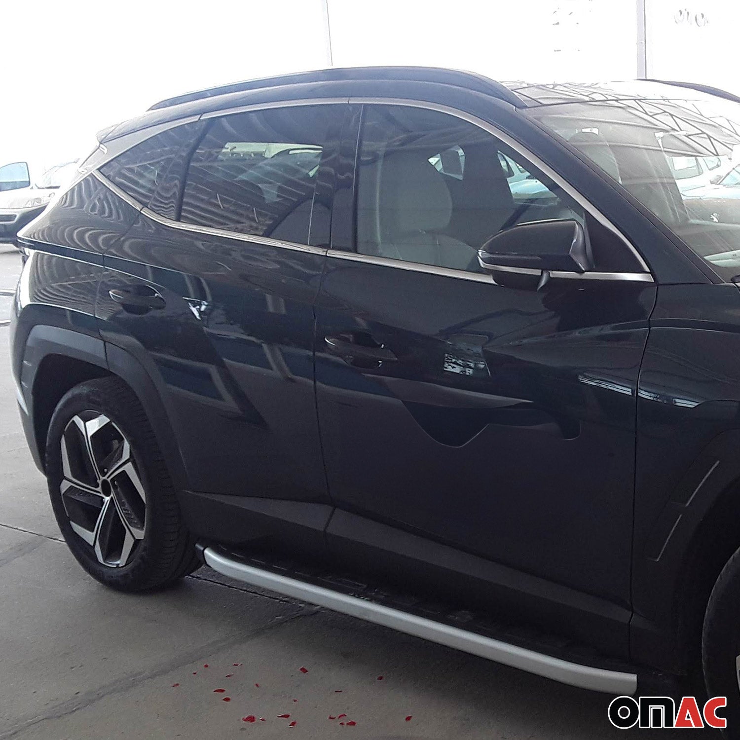 2022-2026 Hyundai Tucson Window Molding Trim Streamer Silver 6Pcs Stainless Steel