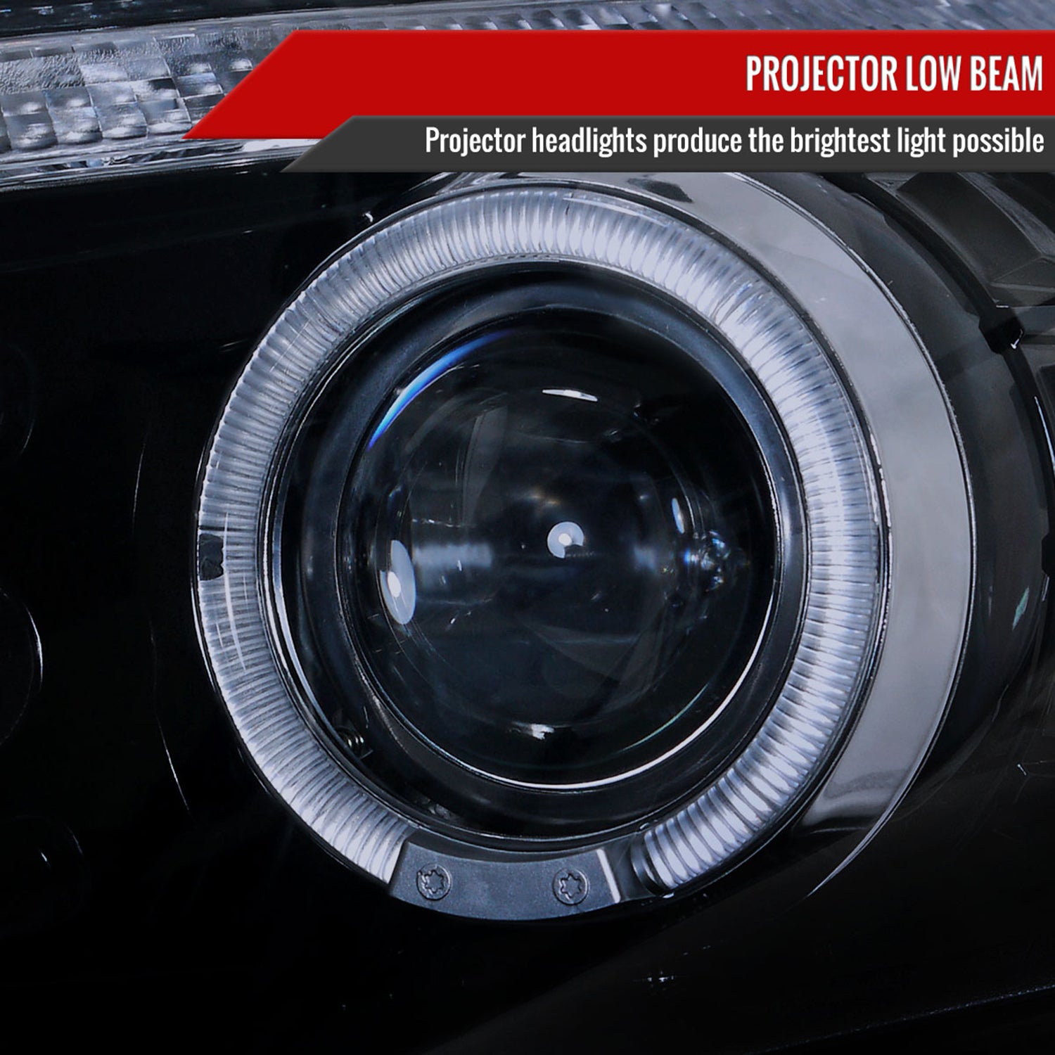 2008-2012 Honda Accord Sedan Single Halo Headlights LED Light&LED Signal Smoke