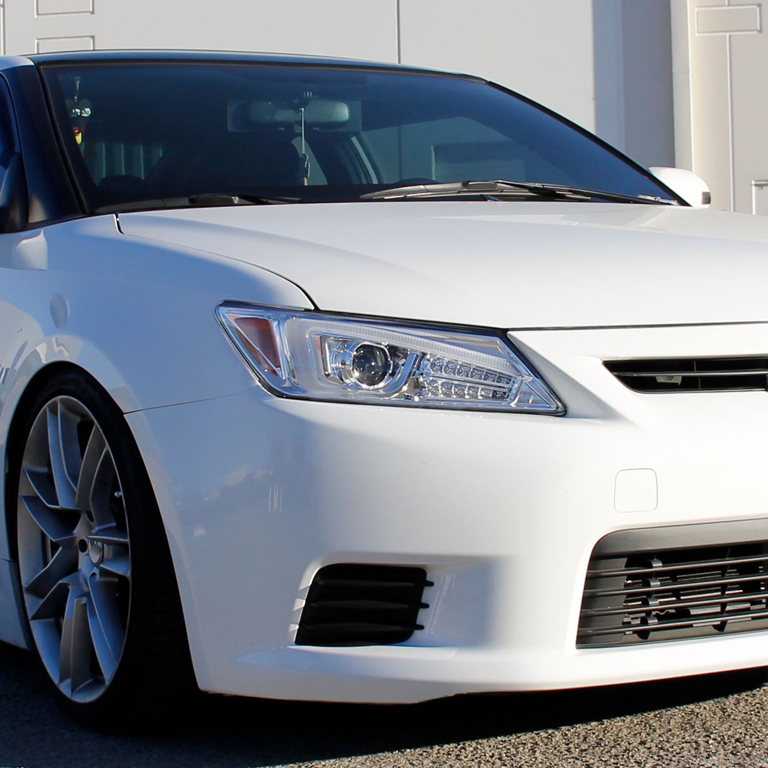 2011-2013 Scion tC LED Bar Projector Headlights LED Turn Signal Lights Chrome