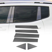 2018-2022 Ford EcoSport Window B Pillar Posts Door Trim Cover Stainless Steel Dark 6x