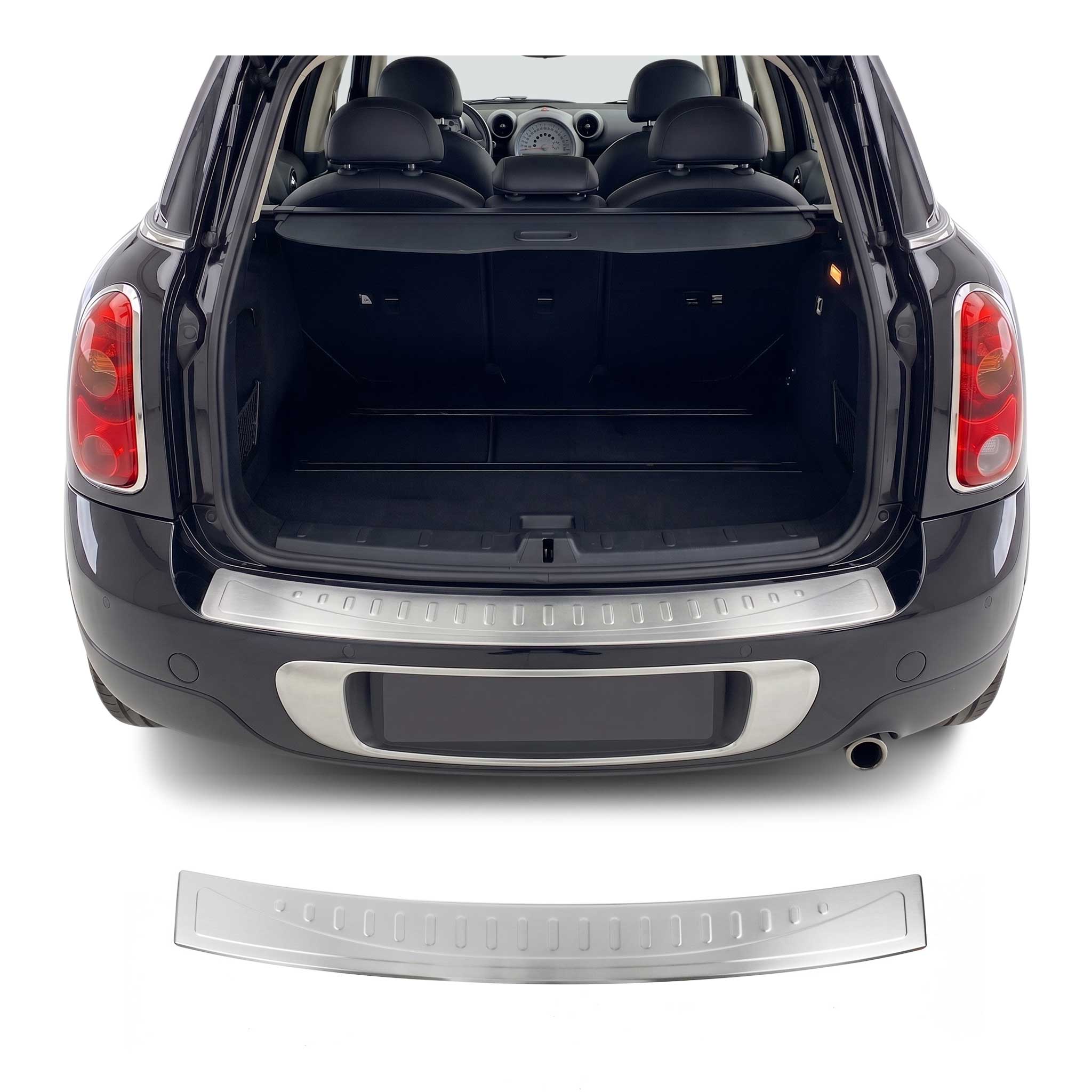 2011-2016 Mini Countryman R60 Rear Bumper Guard Stainless Steel Brushed