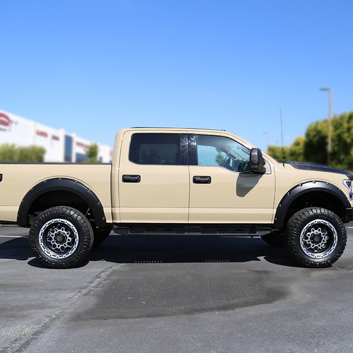 2015-2017 Ford F-150 Styleside Smooth Rivet Style Fender Flares Protector