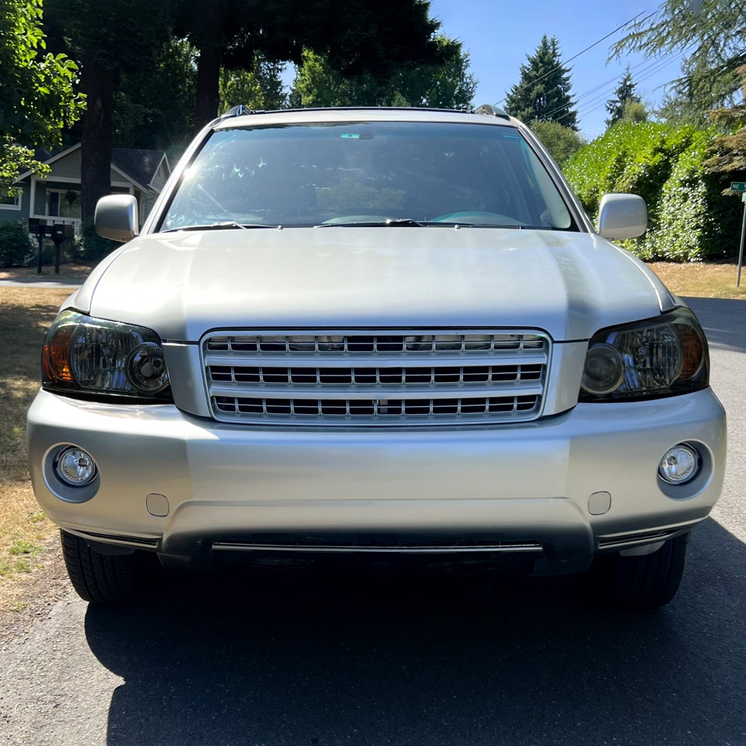 2004-2007 Toyota Highlander Factory Style Headlights Chrome/Smoke Lens