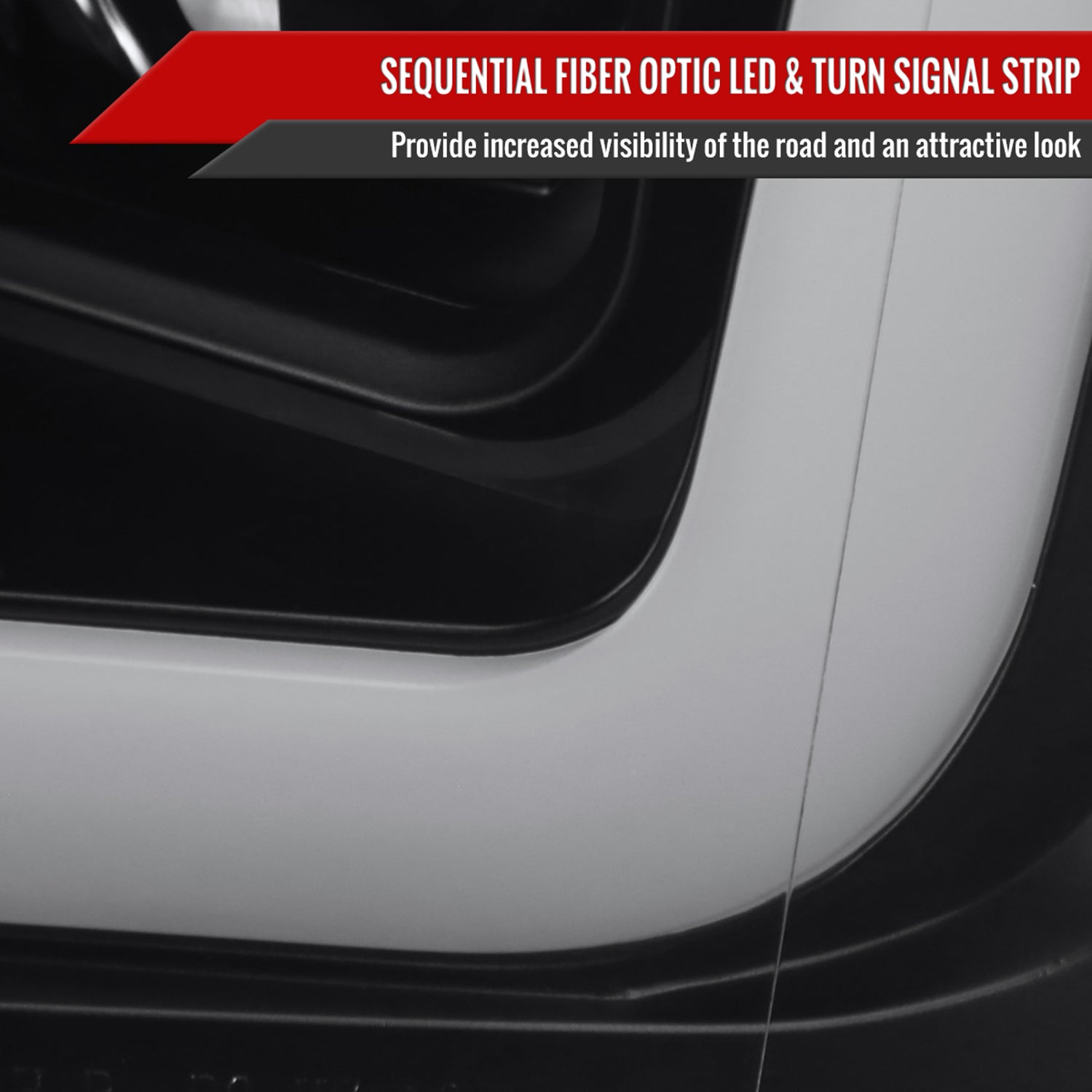 2018-2020 Ford F-150 LED CBar Projector Headlights Signal Lights Black / Clear