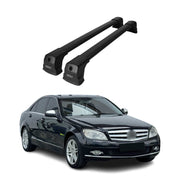 2008-2014 Mercedes C Class C250/C300/C350 SD Roof Racks Cross Bar Black 2x