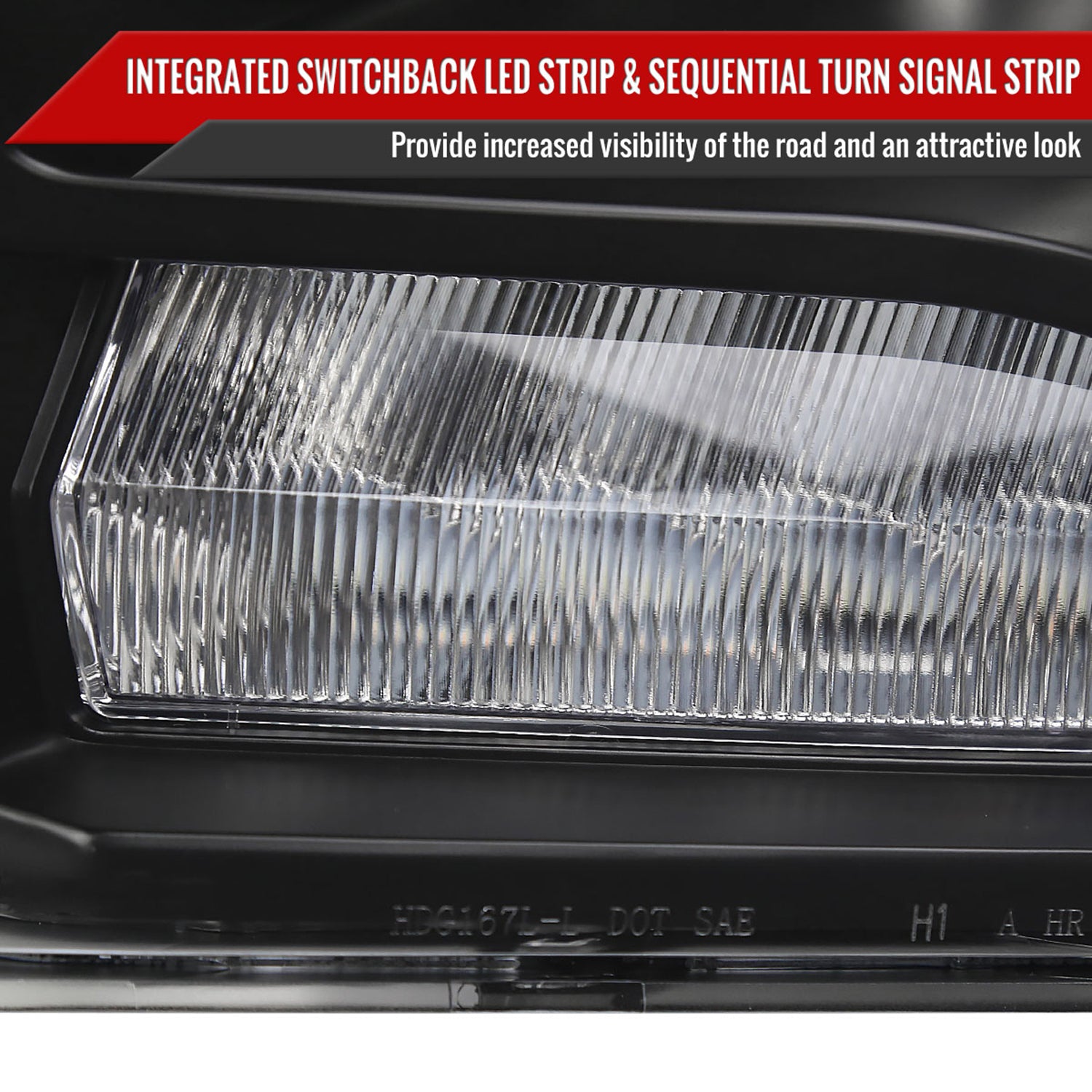 2009-2018 Dodge RAM 1500 / RAM 2500 3500 LED Bar Headlights Black