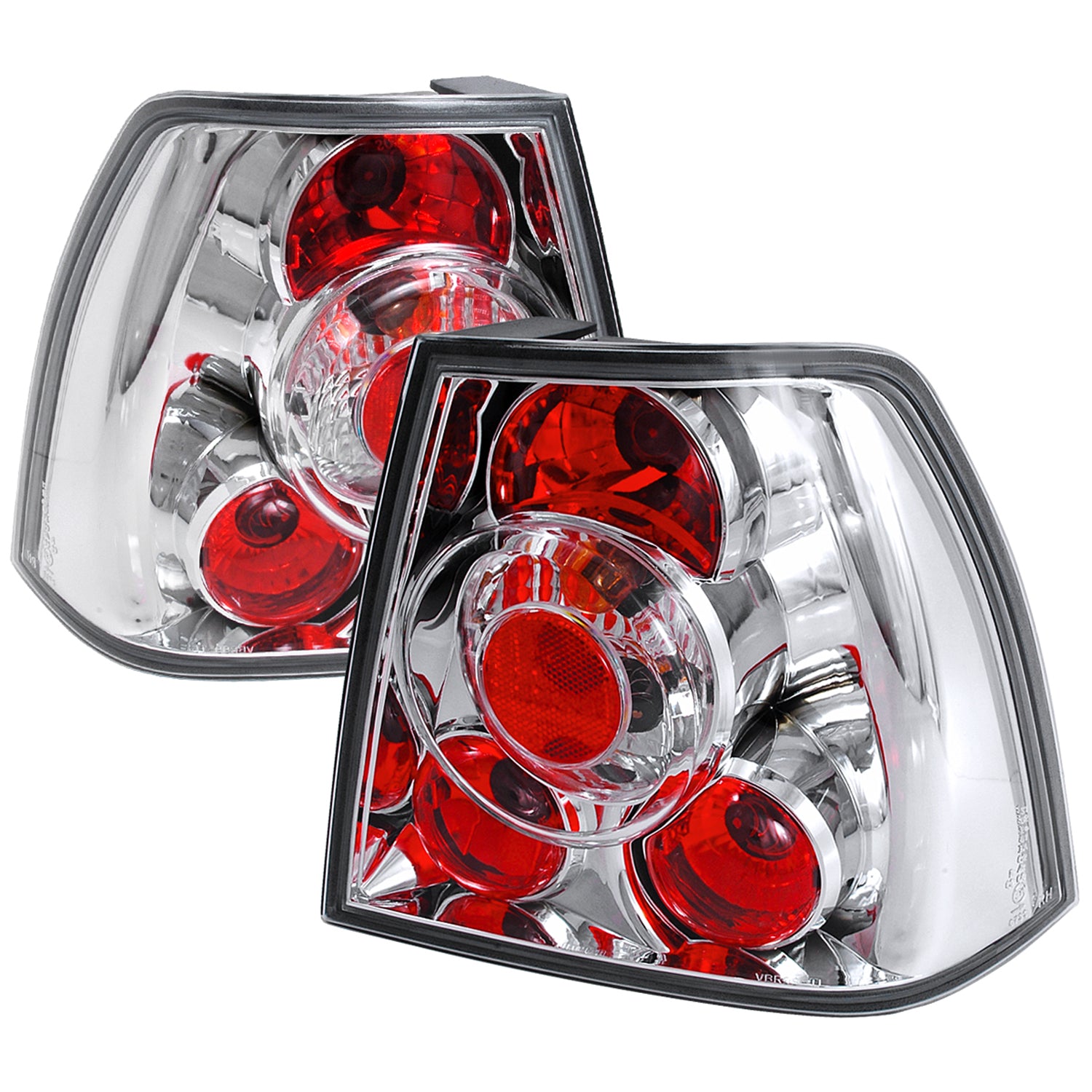 1999-2005 VW Jetta/Bora Mk4 Sedan Tail Lights Chrome/Clear Lens
