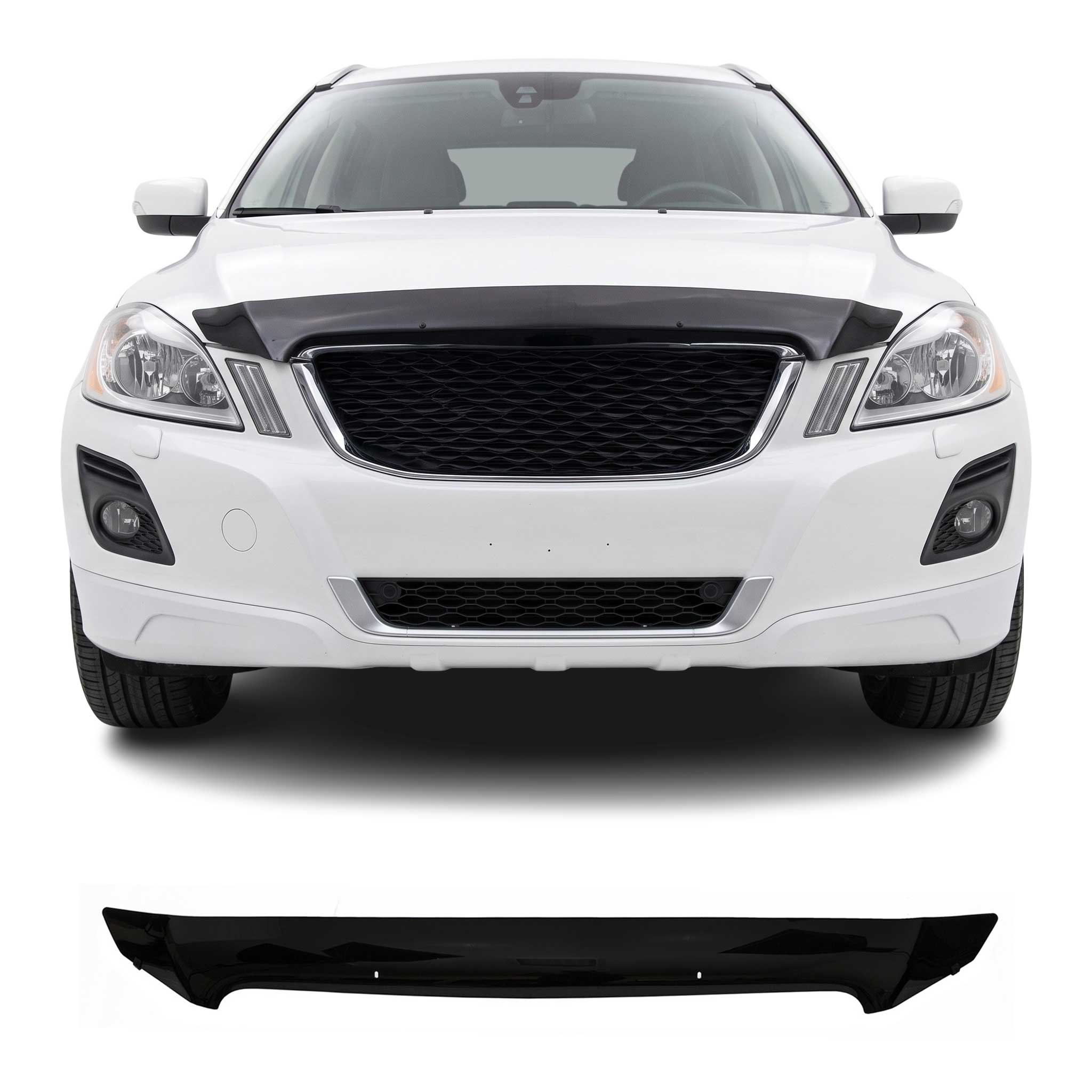 2010-2013 Volvo I XC60 Pre-FL Front Bug Shield Hood Deflector 1 Pc Smoke