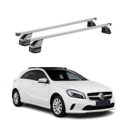 2013-2018 Mercedes A Class W176 Hatchback Roof Rack Cross Bars Silver