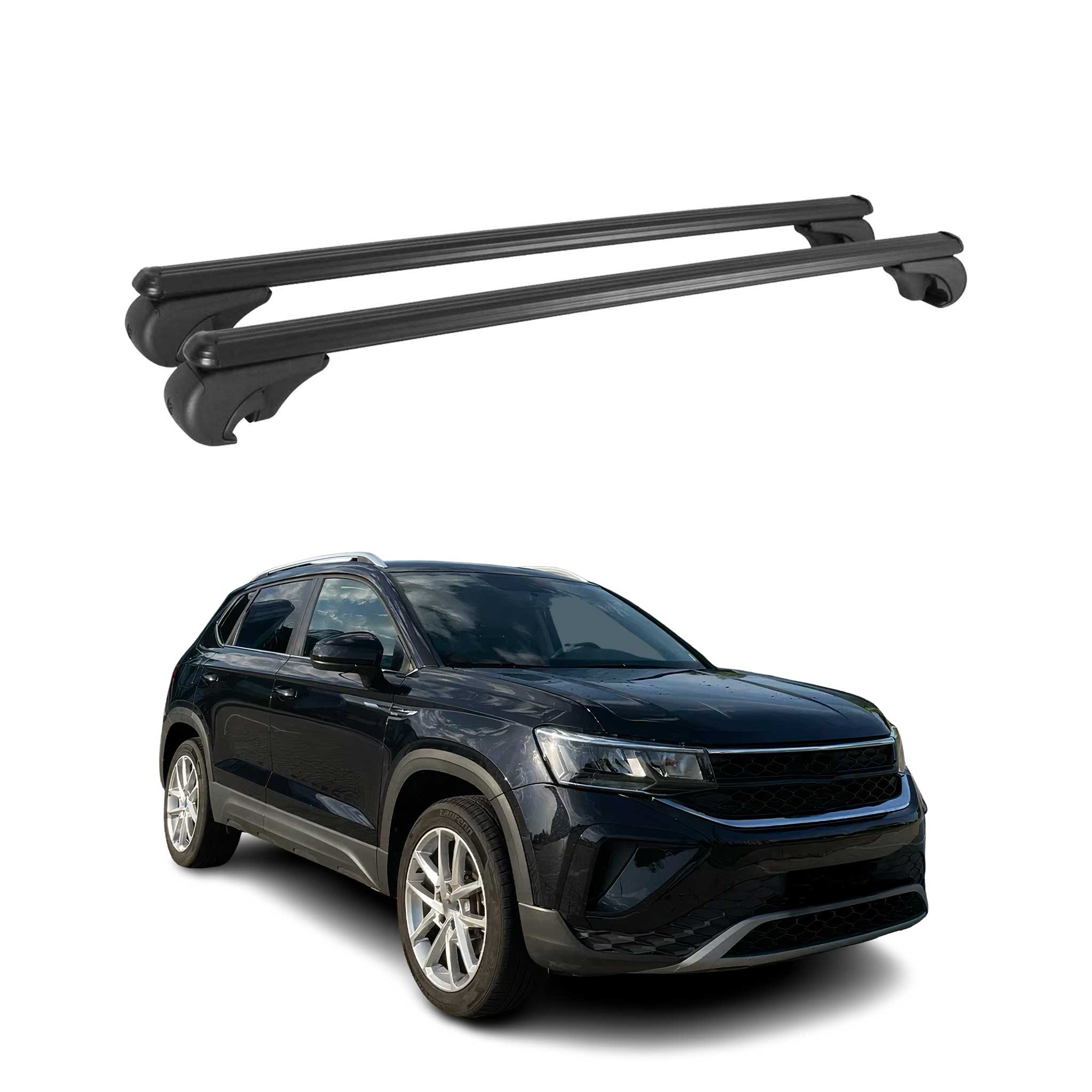 2021-2025 VW Taos Roof Rack Cross Bars Black