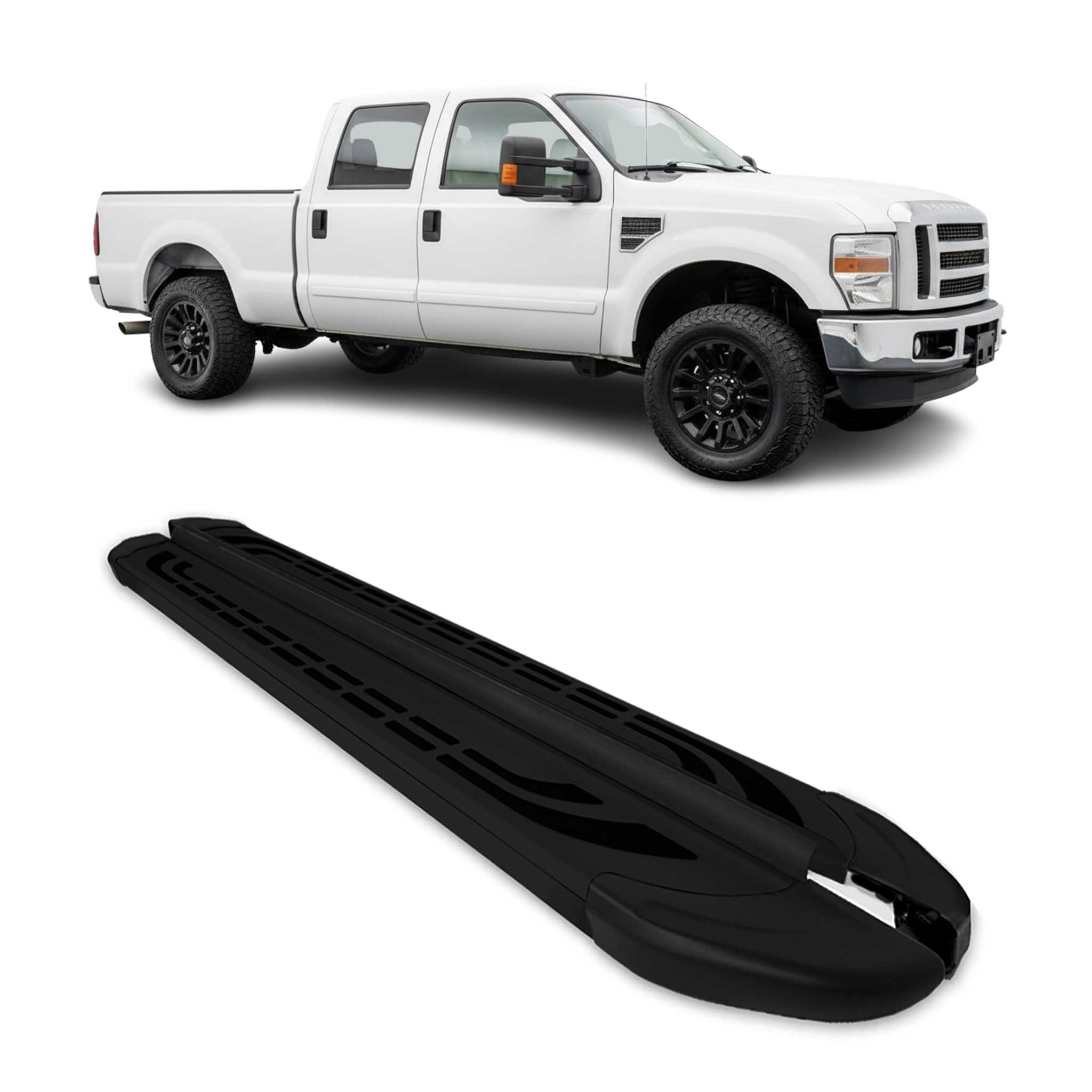 1999-2016 Ford F250/350/450/550 Nerf Bar Side Step Running Boards Aluminum 2Pcs