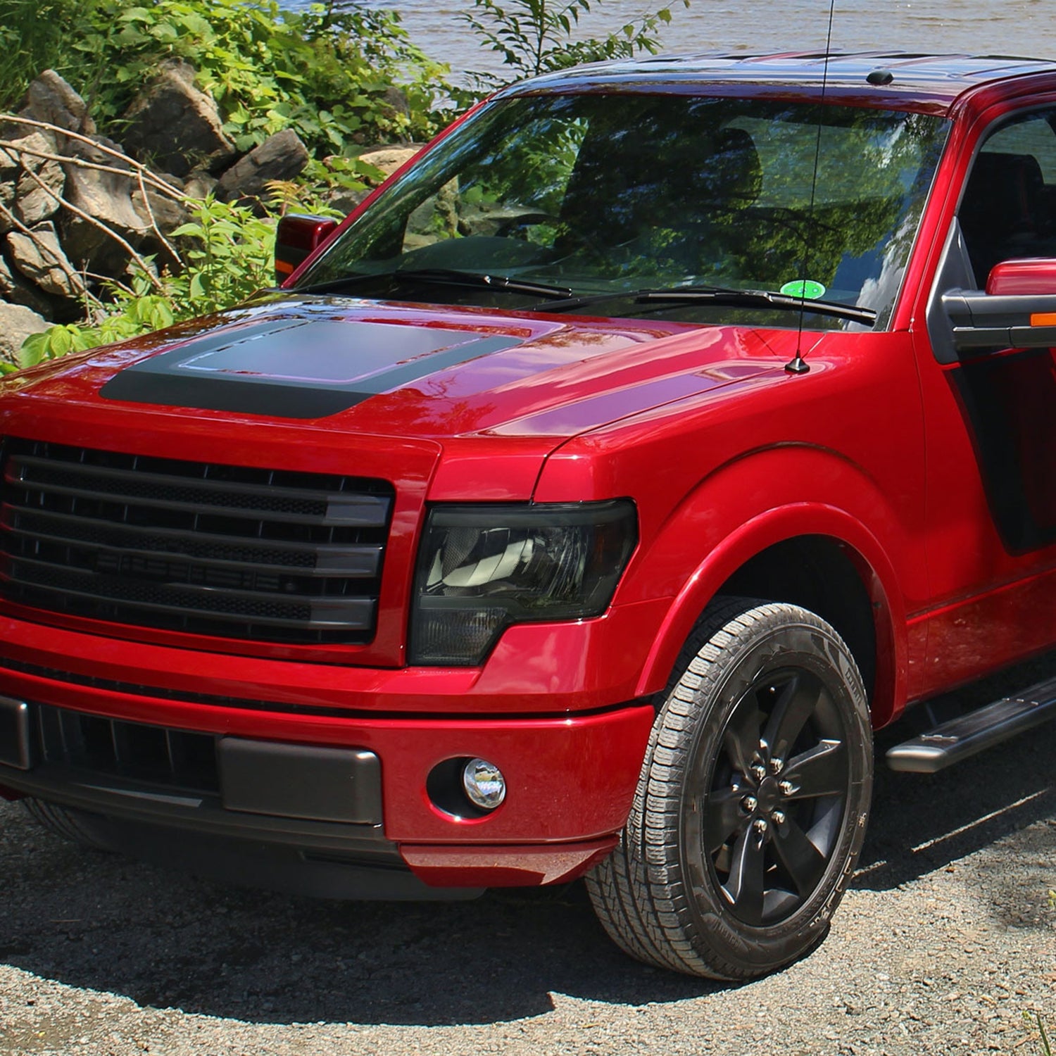 2009-2014 Ford F-150 LED Tube Factory Style Headlights Chrome/Smoke Lens