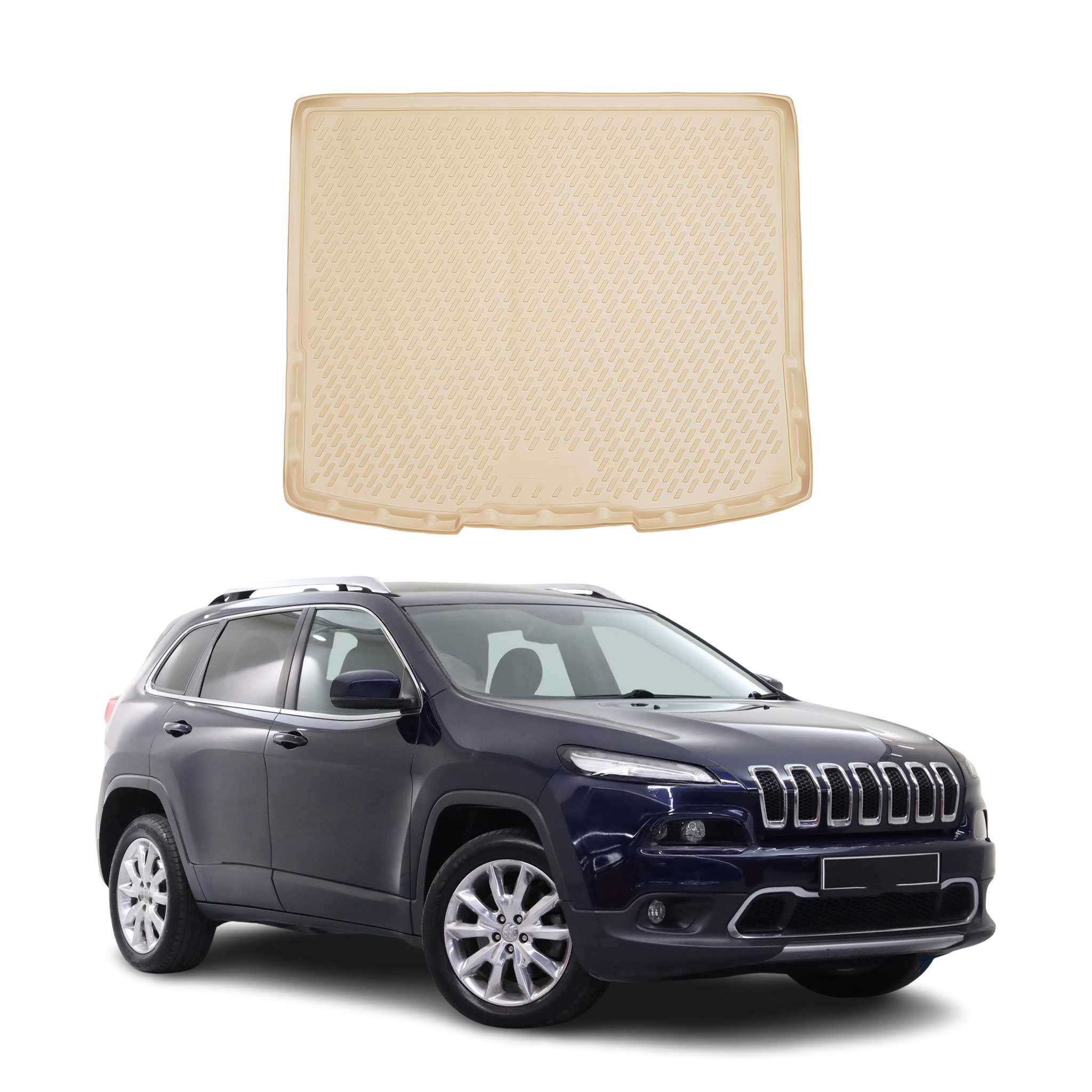 2014-2023 Jeep Cherokee Cargo Liner Trunk Mat All Weather Beige