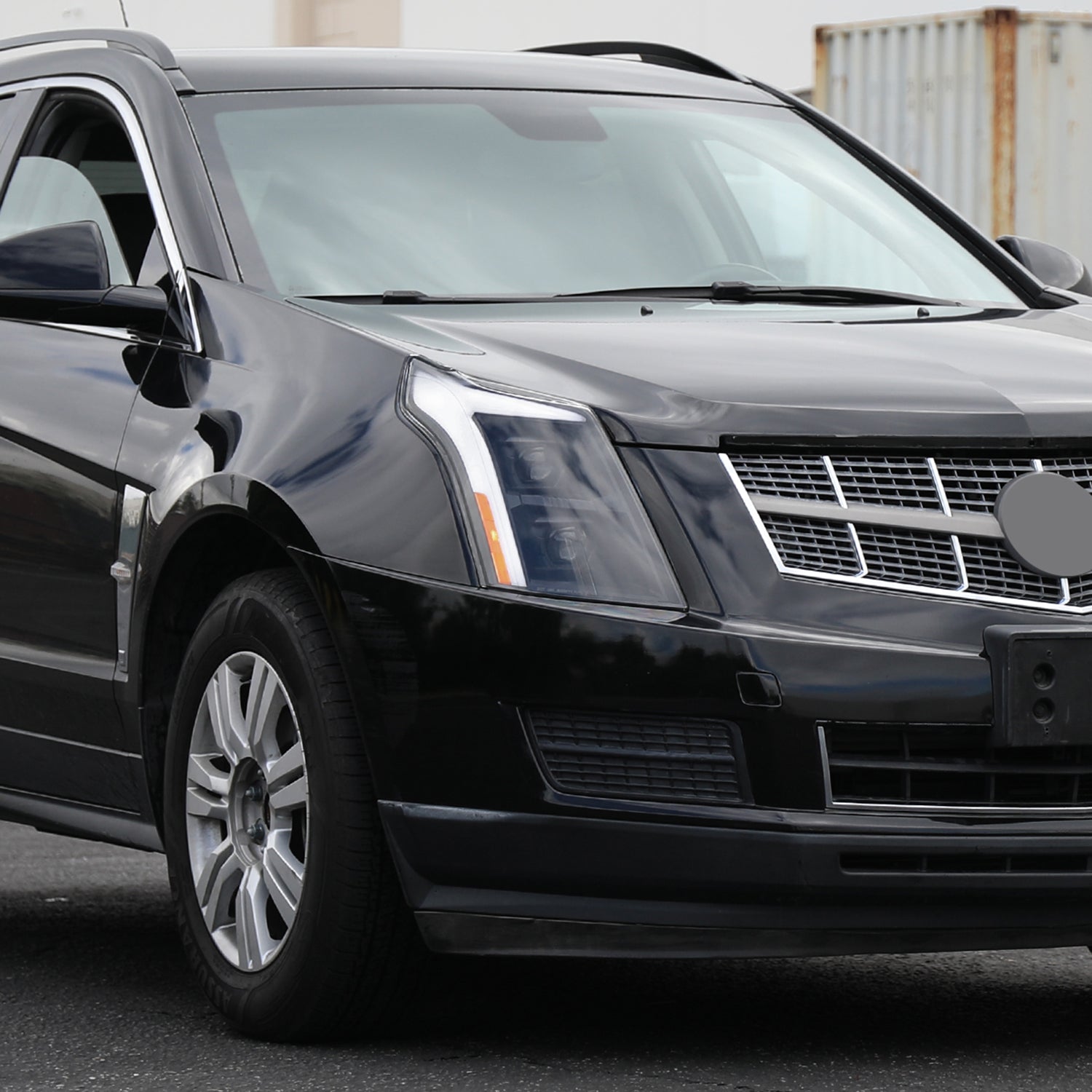 2010-2016 Cadillac SRX Full Sequential LED DRL Projector Headlights Matt Black