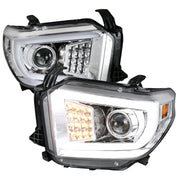 2014-2021 Toyota Tundra LED CBar Projector Headlights LED Signal Lights Chrome