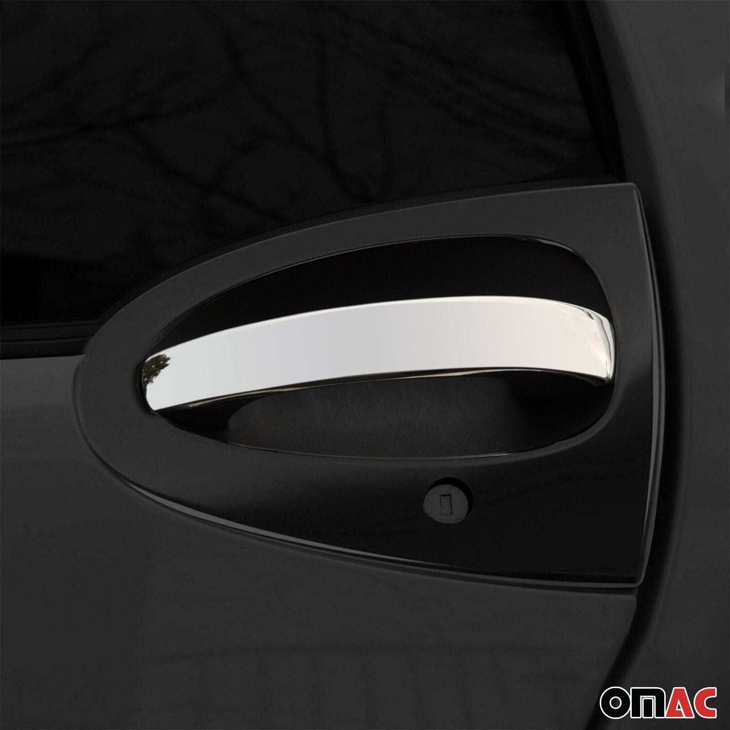 2007-2015 Smart ForTwo Car Door Handle Cover Trim Stainless Steel Chrome 2 Pcs