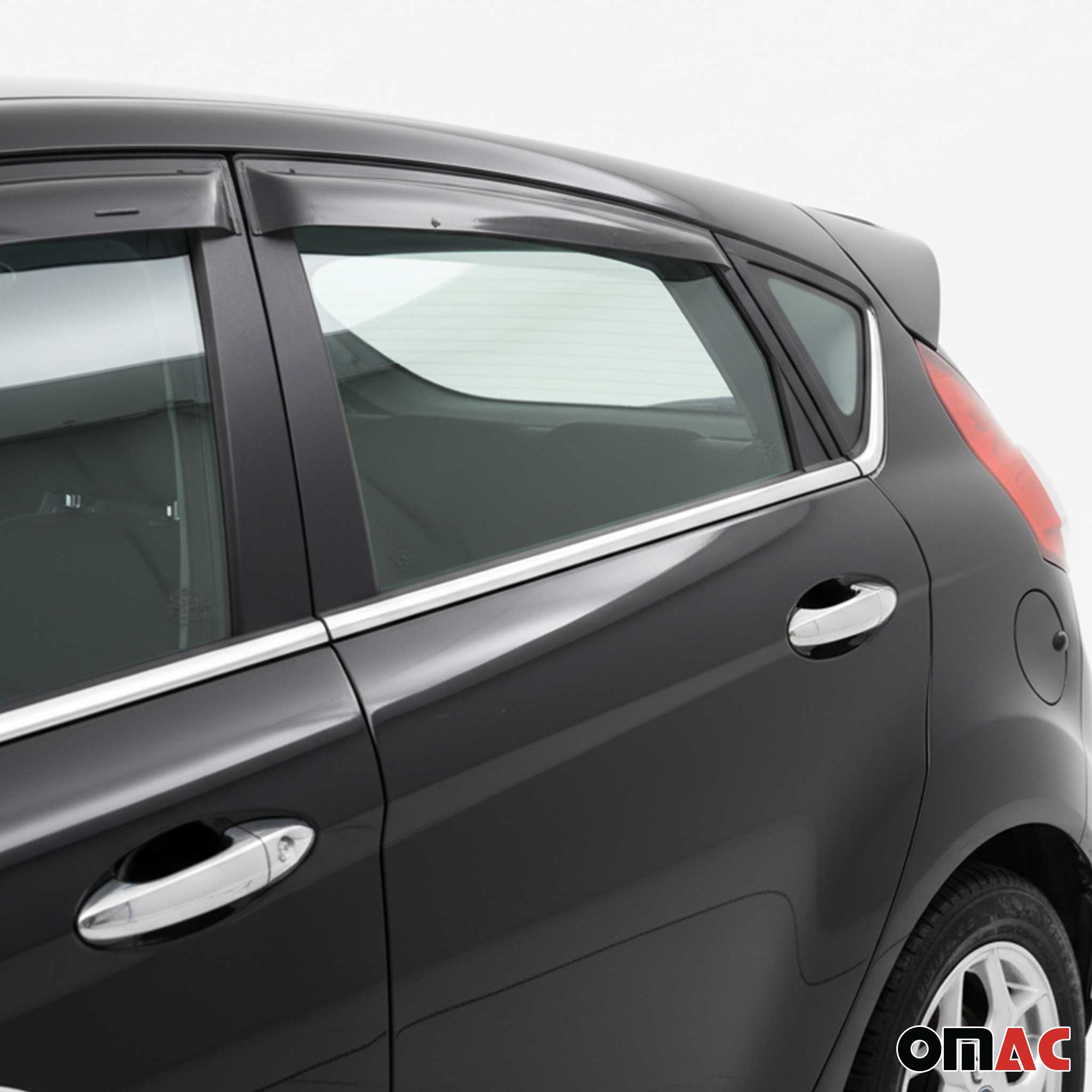 2011-2019 Ford Fiesta Window Molding Trim Streamer Stainless Steel Silver 8 Pcs