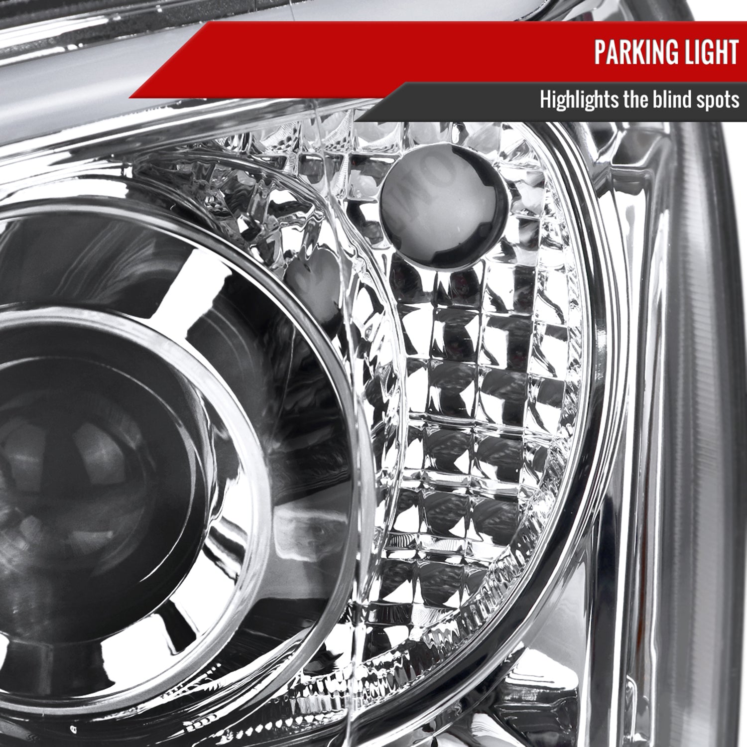 2004-2005 Subaru Impreza WRX/STI Outback Headlights LED Light Bar Chrome