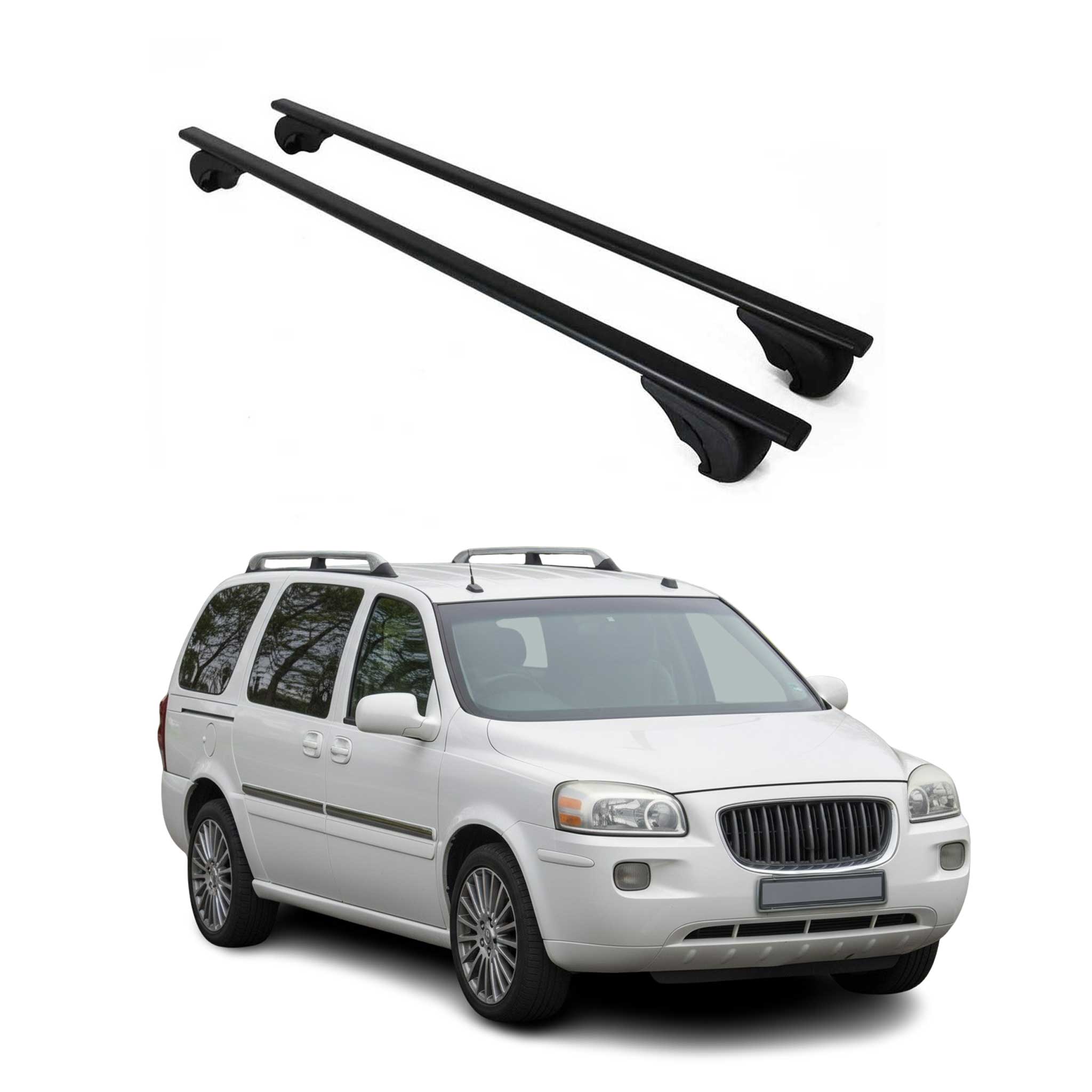 2005-2007 Buick Terraza Roof Rack Cross Bars Black