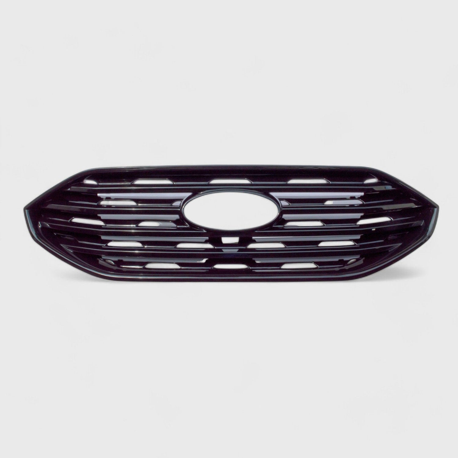 2019-2022 Ford Edge Grille Overlay Gloss Black 1Pcs ABS Plastic