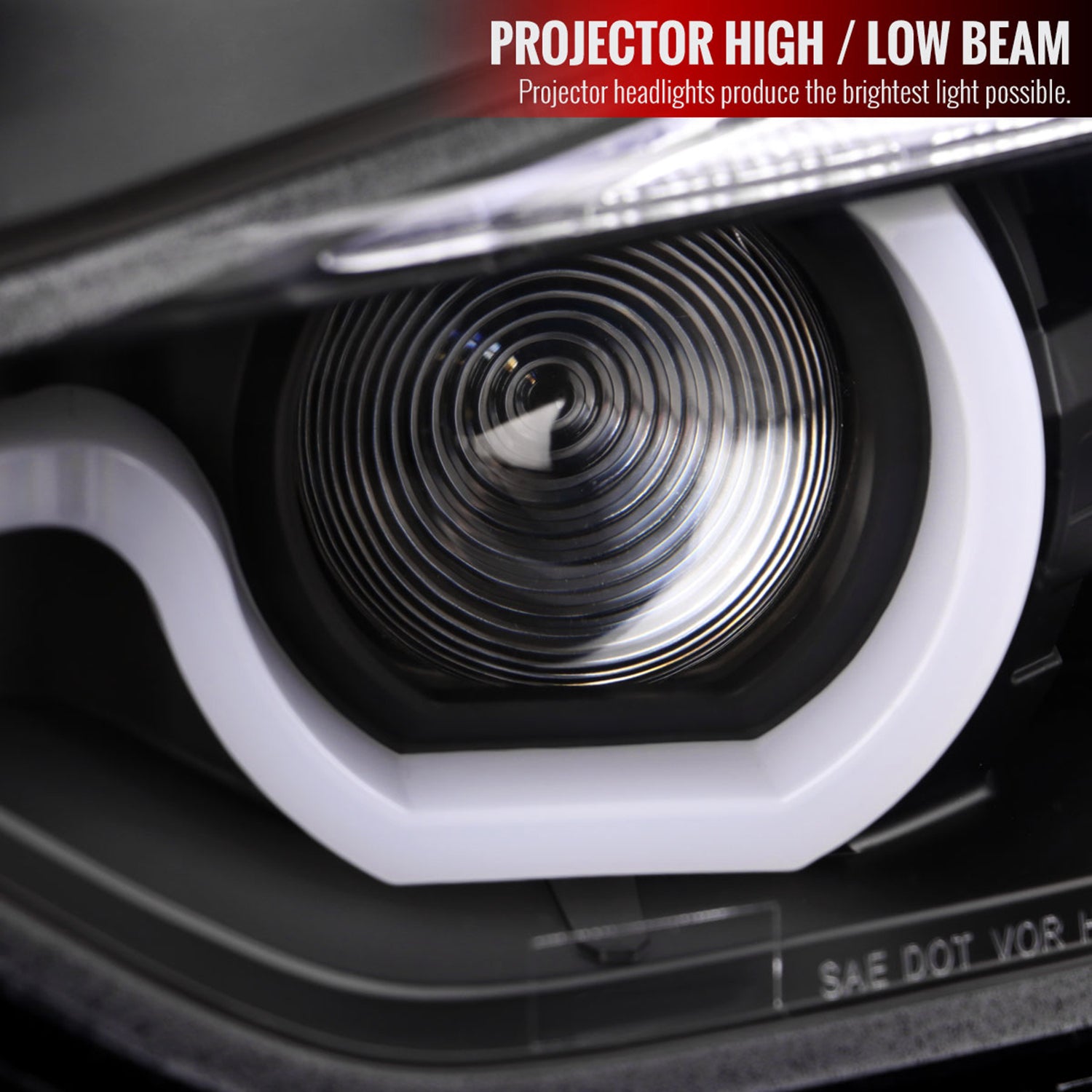 2012-2015 BMW F30 3 Series Sedan Dual LED Headlights LED Signal Matte Black