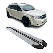 2009-2020 Dodge Journey Running Boards Side Steps Silver