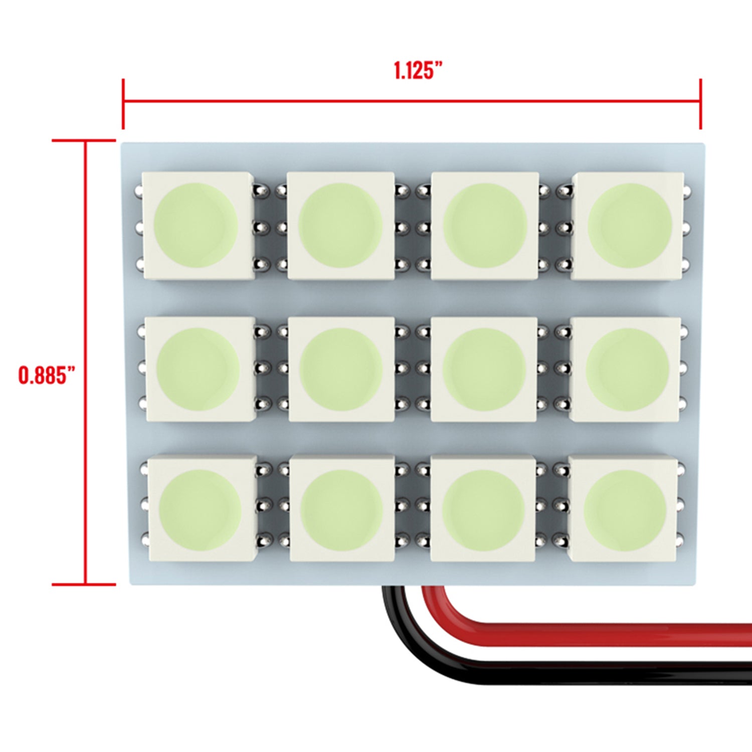 Universal SMD 12PC LED Panel Dome Light