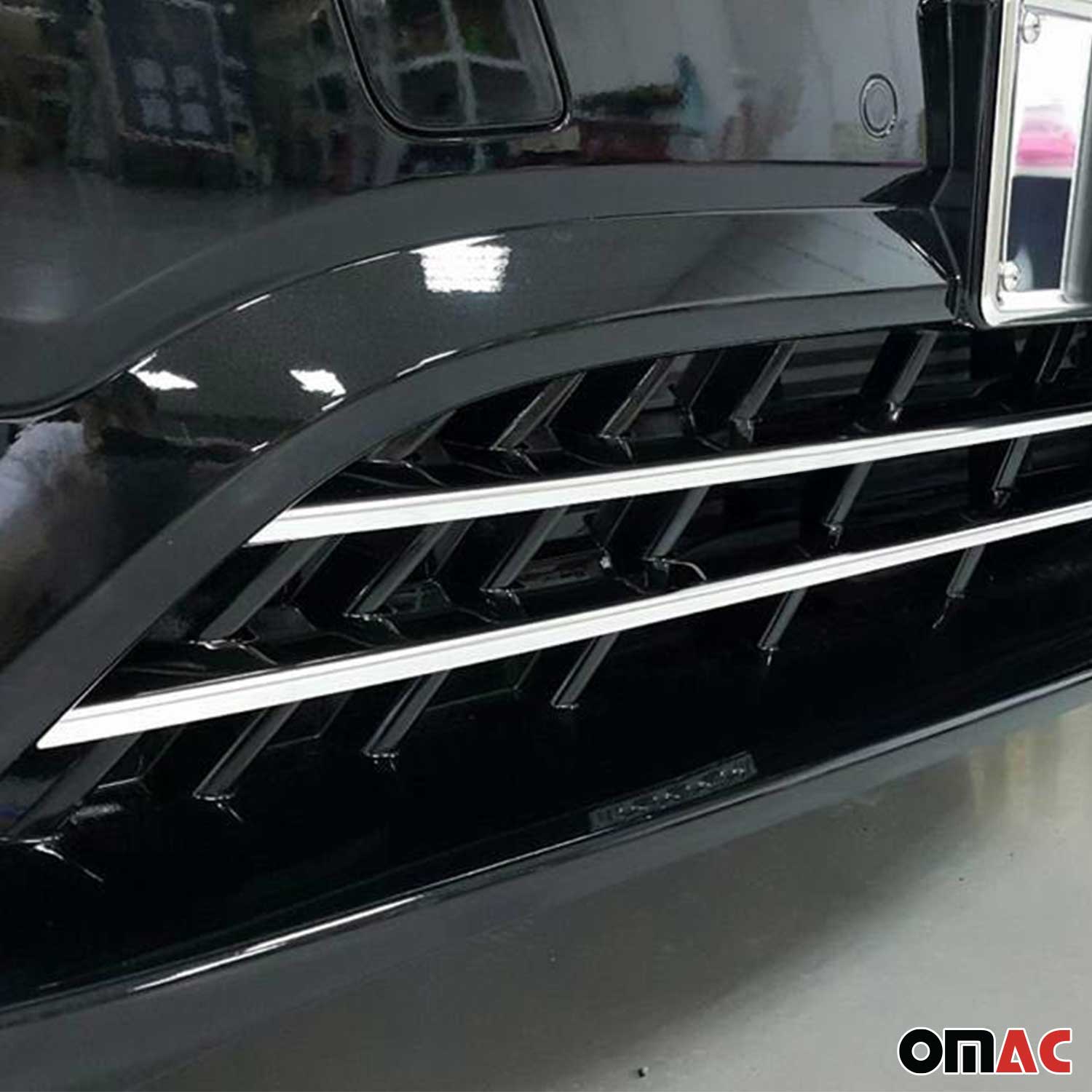 2016-2024 Mercedes Metris Front Bumper Trim Molding Stainless Steel 2Pcs