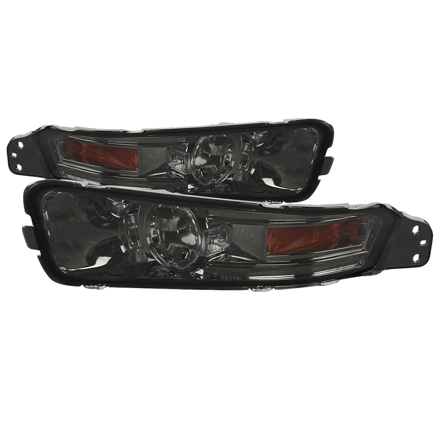 2005-2009 Ford Mustang Factory Style Bumper Lights Chrome Housing/Smoke Lens