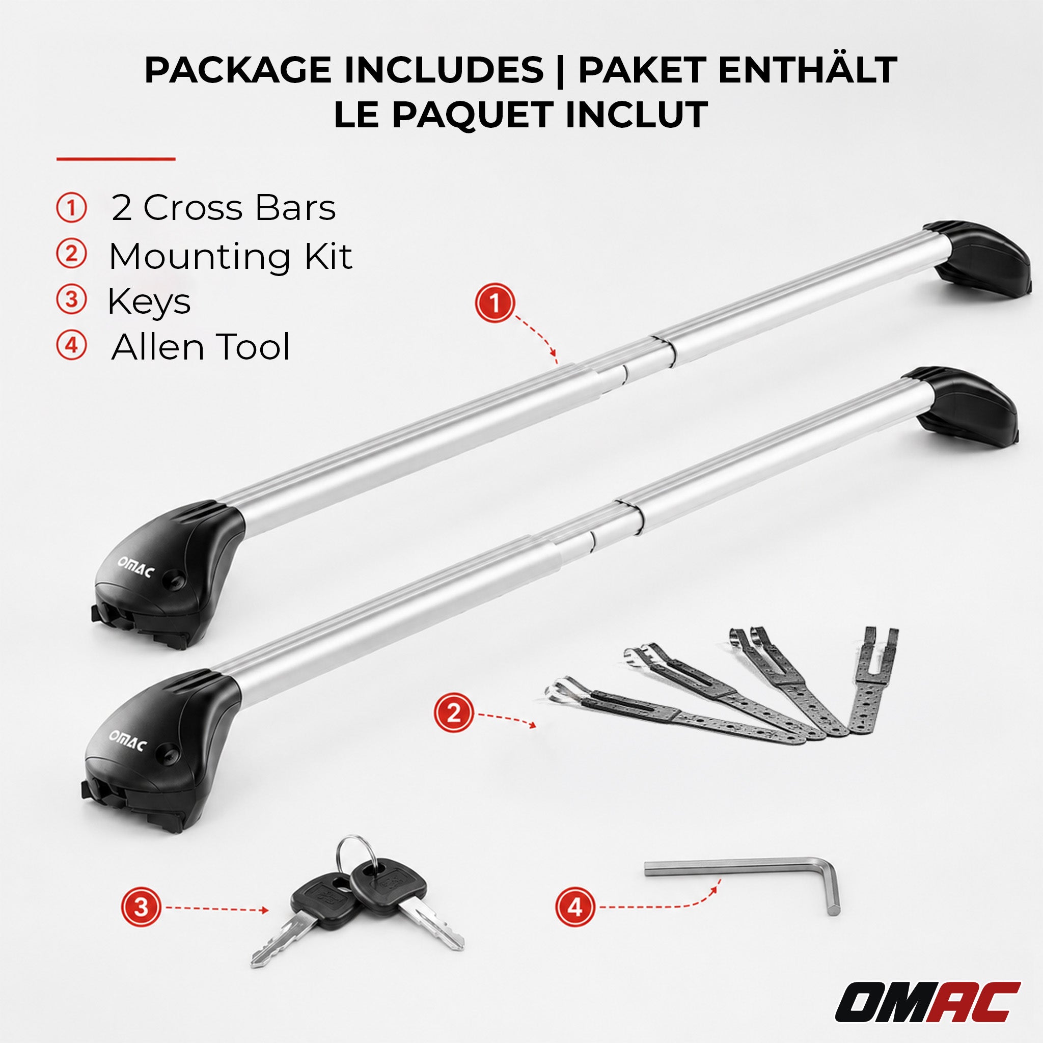 2000-2004 Subaru Outback Roof Rack Cross Bars Luggage Carrier 2 Pcs